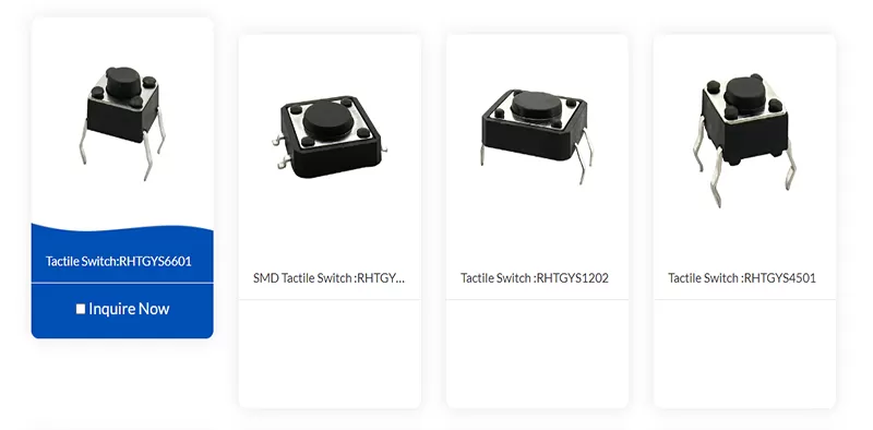 Exploring RHT Tactile Switches: Boosting User Experience with Precision and Durability.