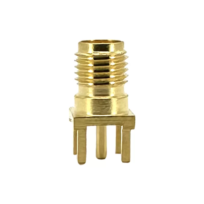 PCB Mount SMA Connector Straight (Jack,Female,50Ω) L13.5mm Amphenol 132134：RHTAYMA253