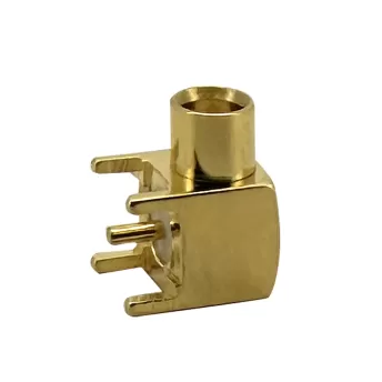 SMB-JWE Compatible PCB Mount SMB Connector (Jack, Male,50Ω)：RHTAYMB001