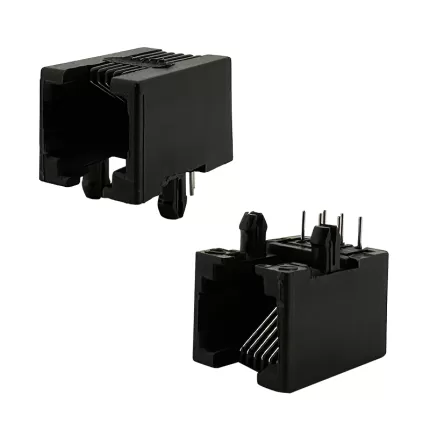 RJ12-6P6C 1x1 Jack:RHTLY41-6P6C