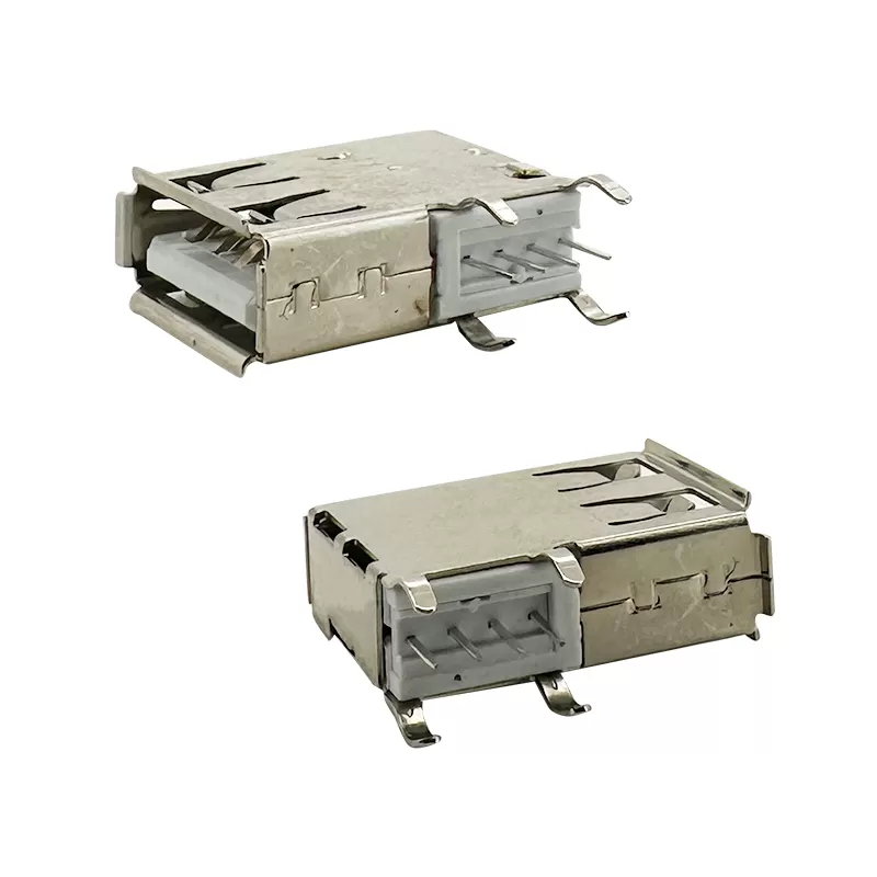 Molex 0482040001 USB - A USB 2.0 Receptacle Connector 4 Position Through Hole, Right Angle:RHTAY91C