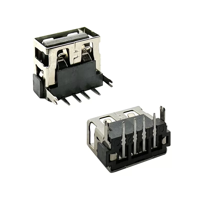 A Female Dip 90 USB Connector L10.0mm:RHTAY85