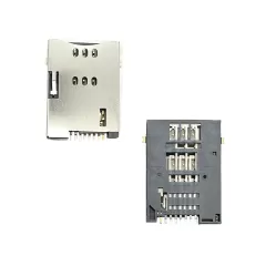 SIM Card Connector;PUSH PUSH,6P+2P,H1.80mm,With post or Without post. :RHTAYIM-110