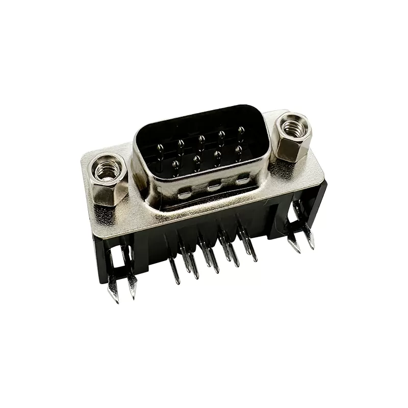 DR 2 Row D-SUB Connector,9P 15P 25P 37P Male Female Right angle,8.1mm :RHTAYB15