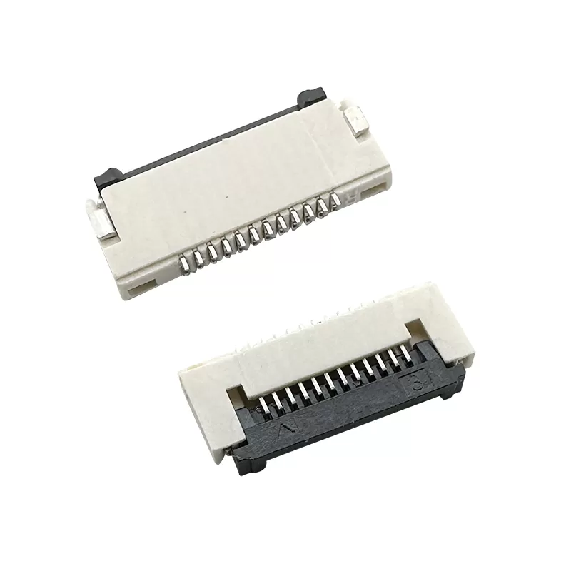 0.5mm hinged lock SMT H1.5mm bottom contacts FPC/FFC connectors :RHTAY42G-1.5