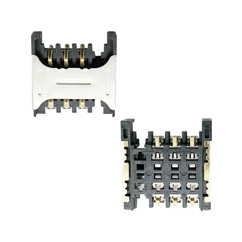 Micro SIM Card Connector 6P,PUSH PULL,H2.4mm :RHTAYIM-044-6P