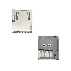 Micro SD card connector push push,H1.68mm,with CD pin :RHTAYD114