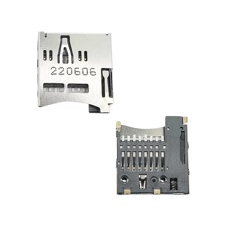 Micro SD card connector push push,H1.85mm,Normally closed :RHTAY20F-001