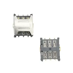 Nano SIM Card Connector PUSH PULL 6Pin H1.35mm :RHTAYIM-076