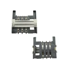 Micro SIM Card Connector 6P,PUSH PULL,H2.4mm :RHTAYIM-044D