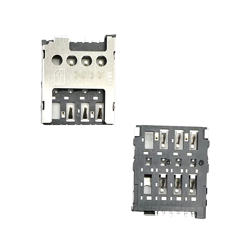 Micro SIM Card Connector,6P,H1.45mm:RHTAYIM-046