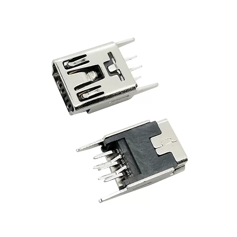 5P B type R/A dip 180 Mini USB connector socket :RHTAY29-5FK