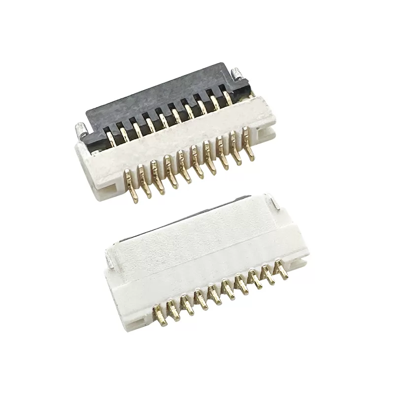 0.5mm hinged lock SMT H1.0mm bottom contacts FPC/FFC connectors:RHTAY42G-1.0