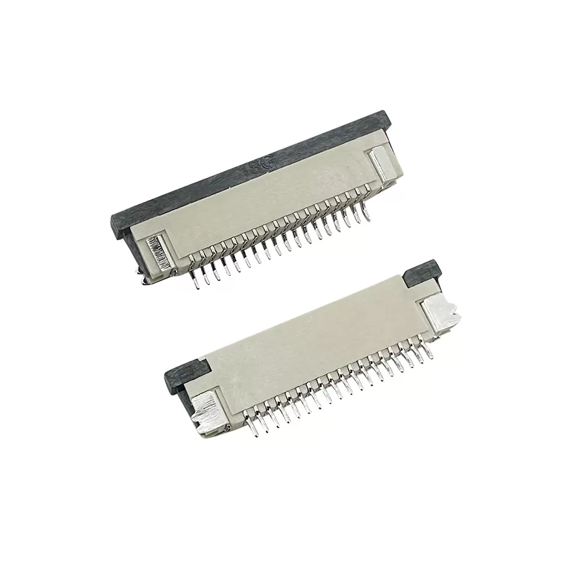 0.8mm ZIF SMT H2.0mm bottom/upper contacts FPC/FFC connector :RHTAY41D