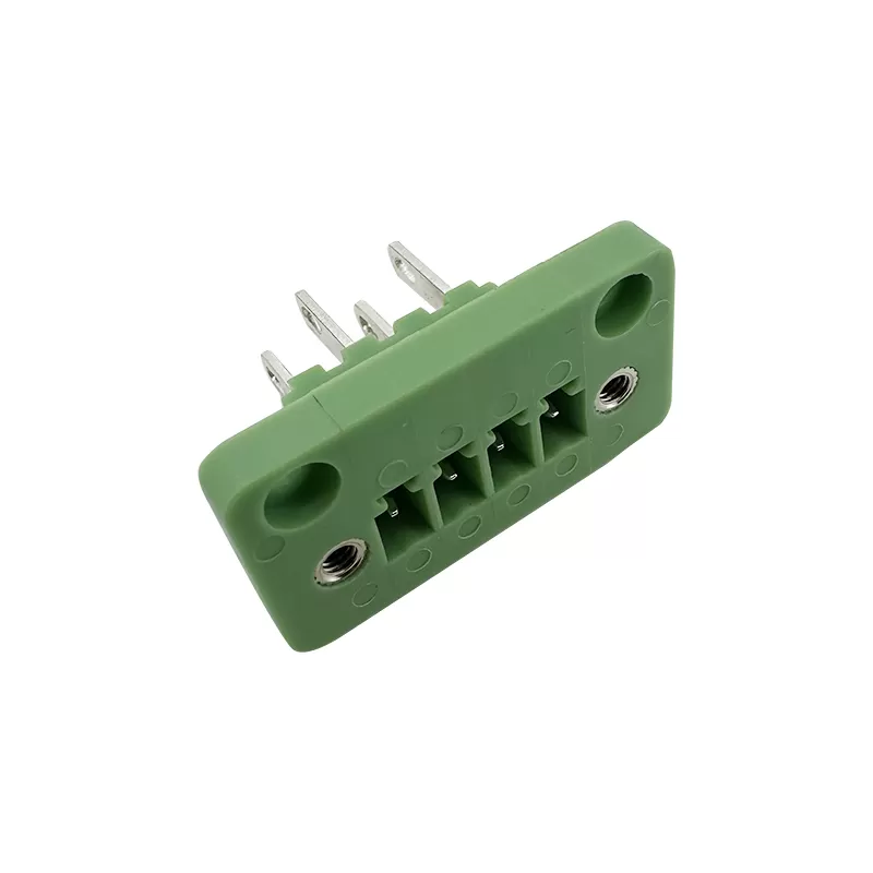 3.81mm Female Pluggable PCB terminal block With Fixed hole：RHTBYDGM-3.81