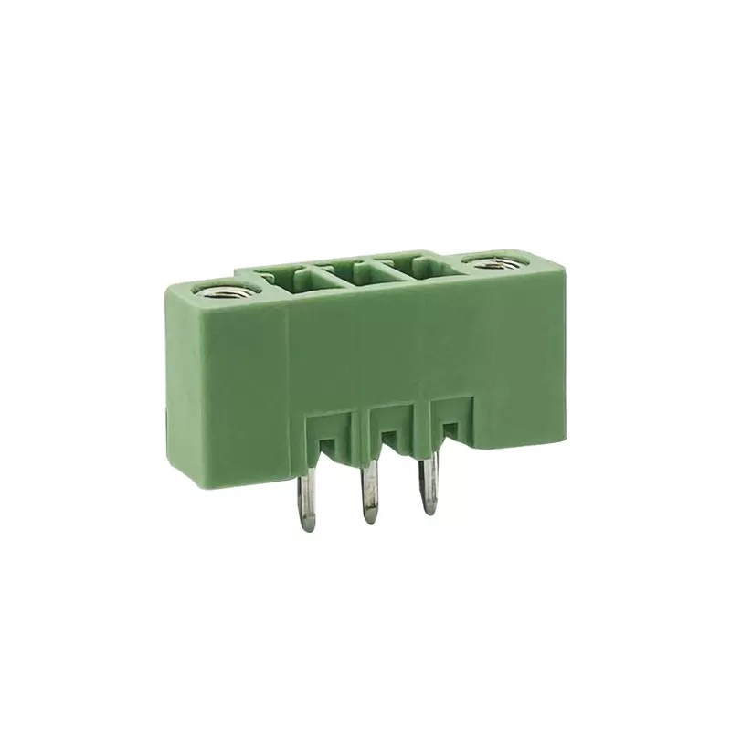 3.50mm & 3.81mm Female Pluggable terminal block Straight Pin With Fixed hole：RHTBYDLV-3.50&3.81